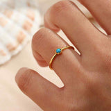 Anillo Turquesa Mini